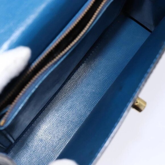 LOUIS VUITTON Epi Malesherbes Hand Bag Blue - Picture 12 of 14
